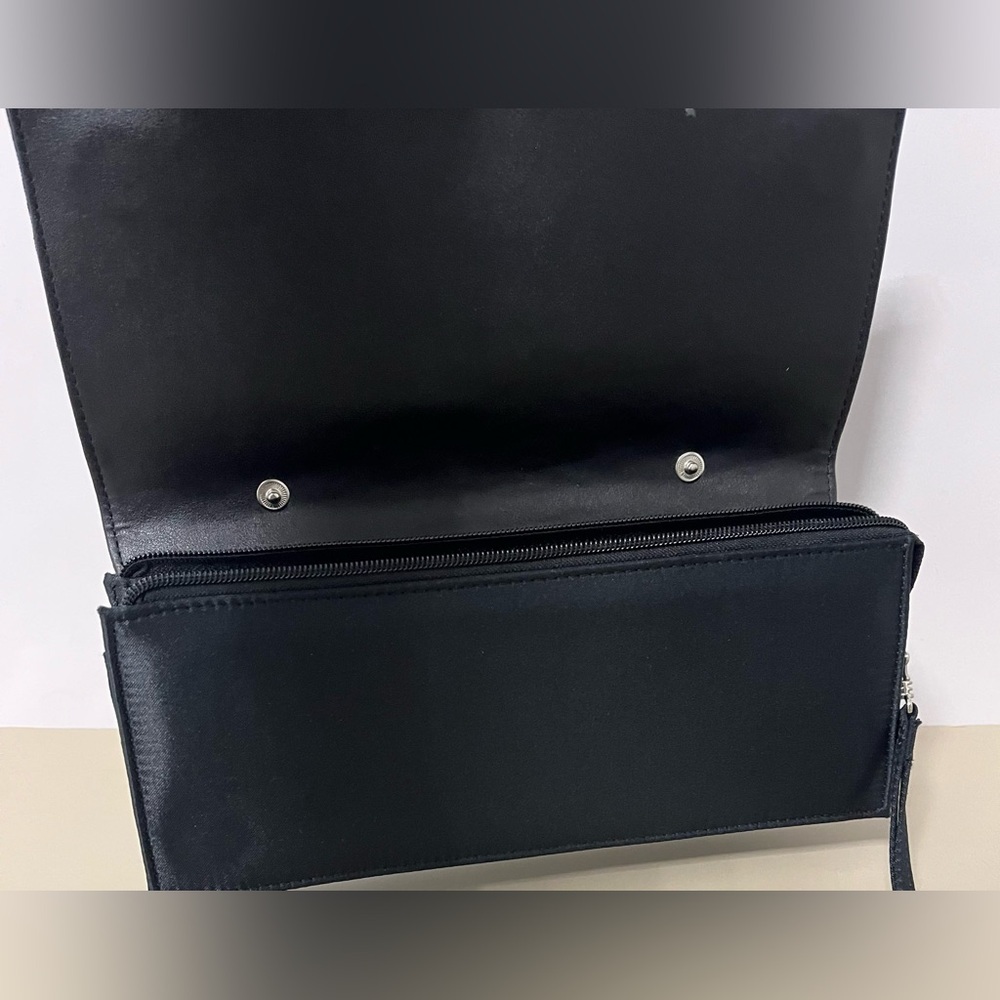 Randolph Duke black clutch bag with a wristlet strap - Picture 4 of 12